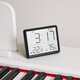 Minimalista Student Flip Travel Reloj LCD Termómetro de reloj de alarma electrónica Plegable Reloj Portable Silencio 9905 Fecha blanca misma Pantalla (magnético + colgante de pared +