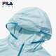 FILA Children's Clothing Children's Sun Protection Clothing 2025 Summer New Men's and Women's Medium and Large Children's Lightweight Jacket Light Blue-LB 110