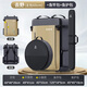 Fishing source fishing chair bag backpack fishing chair backpack fishing rod bag fishing storage bag fishing backpack fishing chair storage special bag nano 900D leather film khaki main bag 60cm three-piece set