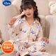 El nuevo terciopelo de otoño e invierno de Disney pijama engrosado alemán para niñas para niños de manga larga para niños calientes de ropa para el hogar de cárdigan para niños con un terciopelo alemán 9901 170 Tamaño 8 Altura recomendada 95-105cm