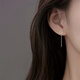 Guanpu Pavilion Fat Donglai's same style pt950 platinum ear wire PT950 female platinum earrings small fashionable earrings as a gift for girlfriend Clover ear wire