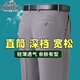 老爷车夏季薄款桑蚕丝小西裤男士超垂免烫高腰宽松中老年职业小西裤 826豆灰色【免烫】 33 【腰围2尺6】