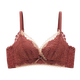 Admire Autumn and Summer Zodiac Year Red Lace Underwear Women's Small Breasts Gather Up to Show Bigger Sexy Secondary Breasts Top-up Pull-up Anti-sagging Bra Wine Red 75/34B