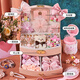 Miaobeile children's jewelry gift box set toys girls play house DIY jewelry dressing clip girls birthday gift