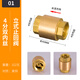 Customized 4-point vertical check valve 6-point PPR water pipe one-way valve 1-inch stop valve DN15 20 25 water meter check valve DN63PPR (2-inch) hot melt union