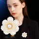 Marco Bizzarri brand light luxury and rich peony flower brooch, high-end women's cheongsam, anti-exposure brooch, suit corsage, accessories lapel pin, Teacher's Day gift for teacher, Mother's Day gift for mom