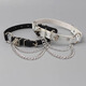 Man Sheng collar boy chocker neck strap necklace punk jewelry original clavicle chain dark style neck chain neck ring black