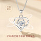 Saturday Blessing Platinum Necklace Women's Beating Heart Pendant Girls Pearl Valentine's Day Gift Girlfriend Ring Applicable Friend Ring