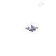 Pop Japanese Nojess*23 Christmas limited edition snowflake snow cut grass moonstone tanzanite ring necklace 14K gold plated open adjustable ring white zircon