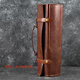 Fantasy kitchen knife storage bag portable two-layer microfiber cowhide knife storage bag knife bag chef's special universal knife light brown