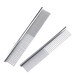 Pet comb, beauty comb, stainless steel straight comb, dog and cat hair removal, styling steel comb supplies, medium size