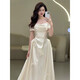 Osef Morning Robe Bride Свадебное обручальное платье фото платье атласное французское легкое свадебное платье одно плечо для студенческого дня для взрослых подарок S