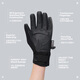 GRC Jieao Endless New Zero Winter Warm Windproof Cushioning Gloves Bicycle Long Finger Cycling Gloves Black S