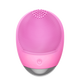 FODRK Egg Facial Washing Instrument Magic Electric Ultrasonic Facial Cleansing Instrument Unisex Pore Cleaner Facial Blackhead Remover Massage Facial Washing Brush 6-level Adjustment + Soft Material + High-Frequency Vibration Pink