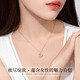 Ginqianhui 999 sterling silver camellia necklace for women, high-end light luxury pendant, Valentine's Day birthday gift for girlfriend and wife Yueshang Camellia Necklace/999 pure silver + merchant delivery/free engraving 2025 new Valentine's Day gift/rose gift box for wife/with certificate