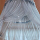Nanjiren Princess style floor-standing anti-mosquito net ceiling-mounted 1.5mx2m installation-free mosquito net 1.8x2m household all-in-one Qingcheng-Blue Gray XZ [installation-free encryption mosquito net] 2.0m (6.6 feet) bed