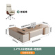 Minrui boss table high-end light luxury single office desk and chair executive desk manager table high-end president table simple and modern 2.4 meters boss table + boss chair