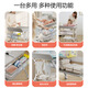 Mesa de pañales habik mesa de cuidado de bebés multifunción mesa táctil plegable plegable sin cintura agotadora cama para bebés viejos castillo de elevación gris y estilos de drenaje + varilla de ropa + estante de almacenamiento