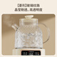 CHIGO all-glass health pot 1L floral teapot with integrated heat preservation fully automatic constant temperature electric kettle for making tea around the stove 0 glue can be stewed BG-02 is a great gift for women