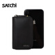 Satchi (Satchi) Herrenbeutel echtes Leder -Fashion Casual Card Bag Coin Brieftasche Einfache Jugend Erste Schicht Cowide große Kapazität Herrenschlüsseltasche [schwarz] Satchi offizieller Kauf und Priorität genießen
