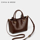 CinvaiKrose Sun Yi's same style handbag women's bag 2026 new bucket crossbody bag birthday and New Year gift for girlfriend Brown Coffee gift for girlfriend, wife and girl.