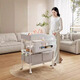 DEARVADER Diaper Table Baby Care Table Portable Multifunctional Foldable Bathable Baby Bed Diaper Changing Touch Table Luxury Model - Light Gray