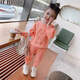 G.DUCKKIDS Little Yellow Duck Spring and Autumn New Girls 2025 Casual Children's Baby Fashionable and Fashionable Children's Sweatshirt Set Two-piece Set Gray 1105%24 Thin Model 130 Suggestions [115-125cm]