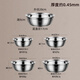 Sansi Steel (SSGP) 316 stainless steel basin food grade thickened household soup basin vegetable basin soup plate 5 pack