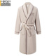 Modal pajamas men's bathrobe autumn and winter flannel bathrobe robe plus velvet thickened long coral velvet winter nightgown men's winter DBX-15563 Mi Xing 2XL - weight 140-160Jin Jin is equal to 0.5 kg
