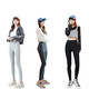 2024 new autumn and winter brushed ribbed leggings for women that can be worn outside high-waisted slim-fitting high-elastic warm trousers black-brushed style one size fits all 80-125Jin Jin is equal to 0.5 kg