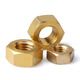 Huichengfeng copper nut hexagonal nut brass screw cap national standard M1.6M3M4M5M6M8M10M12M14M16M18M20 M8 10 pieces