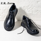 Z.R.Zoro brand men's shoes genuine leather casual leather shoes men's spring new Martin boots men's toe retro fashion casual shoes men's khaki 40