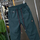 JEEP SPIRIT Jeep Meng Brother Pants Men's Casual Pants Spring and Autumn Trendy Fashion Versatile Loose Trousers Sports Pants Men Black 33 145-155Jin Jin is equal to 0.5 kg