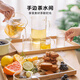 Beiding Wooden Tray Japanese Light Luxury Dinner Plate Home Children's Dinner Plate Feel Solid Wood Tea Tray Storage Ins Style Sharing Type