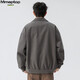 MMOPTOP American cotton retro lapel work jacket autumn and winter men's versatile functional jacket MJK03 dark gray L