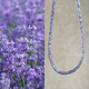 Kechu 18K gold natural tanzanite necklace Puro lavender summer versatile