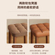 Shuhao solid wood stool makeup stool walnut dressing table stool girl's bedroom manicure chair soft bag square stool spare bench walnut color coffee color technology cloth + sponge