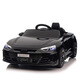 Fun baby Audi RS-GT children's electric car four-wheeled children's remote control car can sit on baby stroller toy car can sit on people, four-wheel drive, white, all functions + leather seat