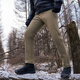 Longya Second Generation Longya Yinlie Warm Soft Shell Pants Slim Pants Winter Plush Thickened Coldproof Outdoor Casual Straight Pants Extreme Night Black (Yin Zhi Lie Feng Straight Version) 33 170/86B 151-165Jin Jin is equal to 0.5 kg
