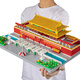 Jiatuling Donglai Qualität Tiananmen Building Block Square Verbotene Stadt hohe Schwierigkeitsgrad Jungen und Frauen versammeln Rätselspielzeug Kinder Neues größeres Disney -Schloss [12580pcs Light 2