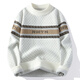 
Dragon peach soft glutinous mink sweater for men in autumn and winter thickened plush half turtleneck base knit sweater for men keep warm 9902 white about 90-105 Jin [Jin equals 0.5 kg] can be worn M