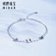 Ming brand jewelry platinum bracelet Pt950 platinum edge bracelet gift for women BFK0054 chain length about 16+2.5 cm, about 3.44 grams