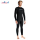 DIVE&SAIL swimsuit men's thickened 1.5MM long-sleeved one-piece wetsuit men's large size warm and cold snorkeling surfing swimsuit black M (recommended weight 135-150Jin Jin equals 0.5 kg)