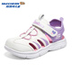 Skechers girls' toe-cap sandals 302969L white/lavender/WLV 33.5