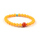 Her Generation Natural Chicken Fat Yellow Beeswax Bracelet National Fashion Bracelet Gift 6MM Beeswax (866980)
