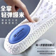 Xianzheyi New Product 4D Cloud Technology Air Cushion Double Shock Absorbing Insole Sports High Elasticity Super Soft Breathable Deodorant Full Palm Massage Thick Men and Women 1 Pair Double Shock Absorption High Elastic Sports + Super Breathable Deodorant 40-1.5cm Double Cushioning