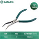SATA Chrome Vanadium Steel Curved Nose Electronic Needle Nose Pliers Tool 6 70623