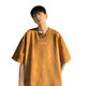 Kmka Guangzhou Dreizehn-Linie Herren-T-Shirt Nische Lose Baumwolle Ins Rundhals Neck-Design Sinn für Halbärmelneeve Hong Kong Style Korean [Qualität reines Baumwoll] Schwarze Kurzärmler-Herrenbekleidung-3271 S [vorgeschlagen 90-115jin [Jin gleich 0,5 kg]]]