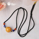 Potala Palace Orphan Beeswax Pendant Lapis Lazuli Transfer Bead Necklace Men's and Women's Colorful Treasure Ornament Birthday Gift for the Year of the Life