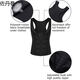 Yun Tong Men's Tummy Control Vest Body Shaping Garment Large Size Adjustable Breast Waist Shaping Garment Black Breasted Zipper Vest Available in Stock Quick S Recommended Weight 130-160